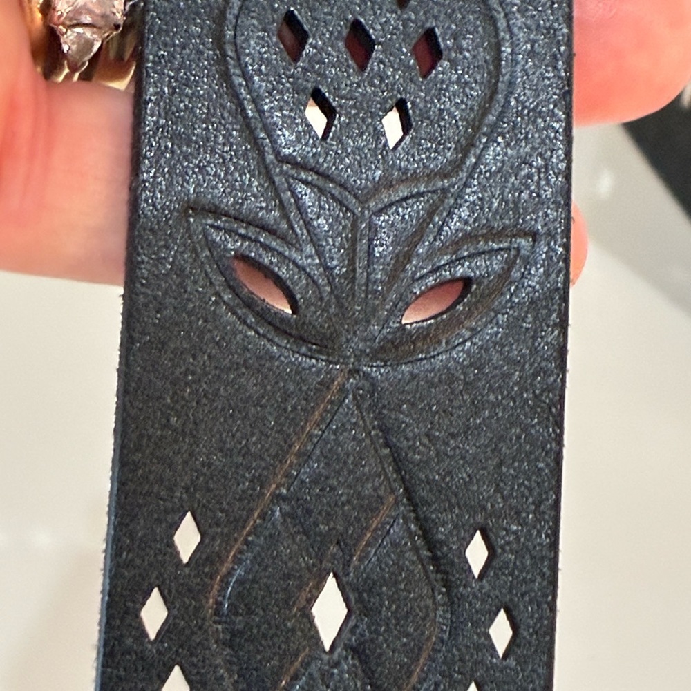 Fossil women’s belt. Crafted from high-quality black leather, New old stock - Picture 2 of 8